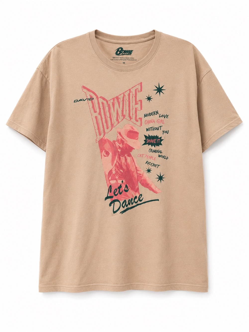 David 'Let's Dance' Graphic Tee - Beige Pink 
Men/Woman 🤎🩷🎶🤎🩷